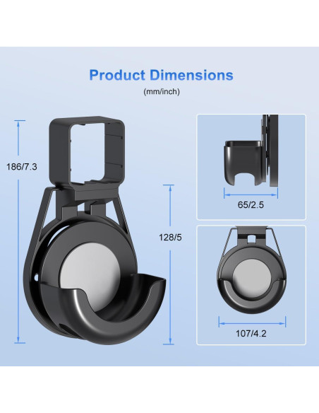 Soporte de Pared Suptek para Echo Dot 3ra Generación Negro Soporte de Pared Suptek para Echo Dot 3ra Generación Negro