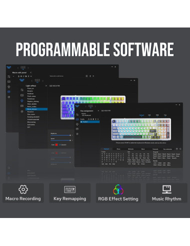 Teclado Mecánico EPOMAKER F99 Inalámbrico 96% Bluetooth USB-C