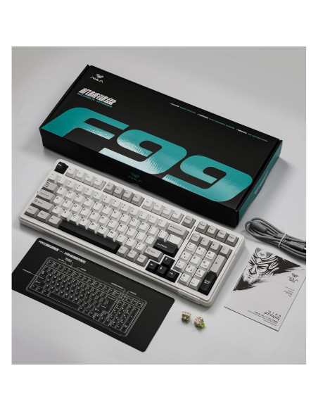 Teclado Mecánico EPOMAKER F99 Inalámbrico 96% Bluetooth USB-C Teclado Mecánico EPOMAKER F99 Inalámbrico 96% Bluetooth USB-C