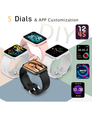 Reloj Inteligente Maisi FT26 Rosa con Monitor de Salud