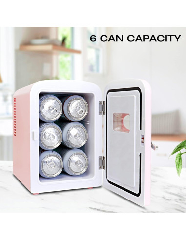 Refrigerador Mini Koolatron KRT04-P 4L Portátil Retro