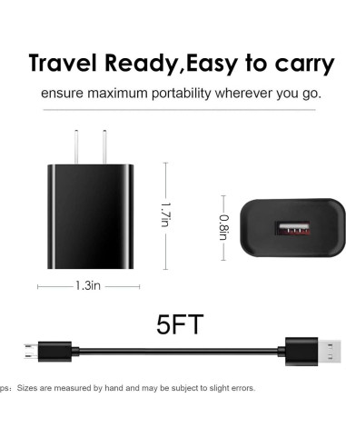 Cargador Rápido para Kindle Paperwhite y Fire HD - Love your yy