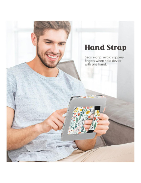 Funda MoKo para Kindle Paperwhite 2024/2021 - Flores Funda MoKo para Kindle Paperwhite 2024/2021 - Flores