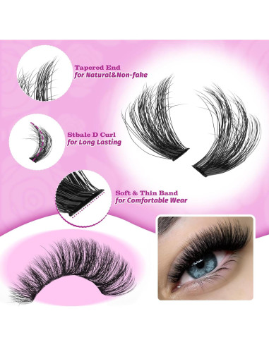 Kit de Extensión de Pestañas Yawamica 200D 14-20mm DIY
