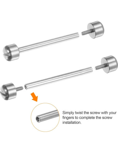 Tubo de Tornillo para Reloj HARFINGTON 20mm Acero Inoxidable