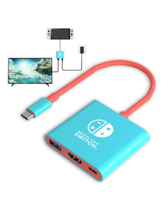 Dock de Switch YUNDA PDOBQ HDMI 1080p para Nintendo Switch
