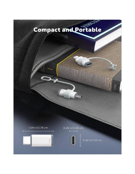 Adaptador Lightning a USB C MoKo 4 Pack para iPhone 15/16 Adaptador Lightning a USB C MoKo 4 Pack para iPhone 15/16