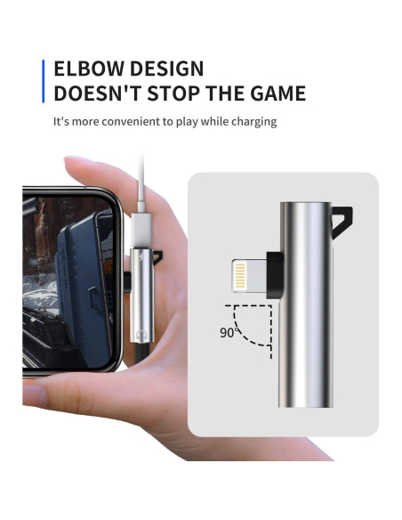 Adaptador Lightning a Jack 3.5mm Jekruyi para iPhone Adaptador Lightning a Jack 3.5mm Jekruyi para iPhone