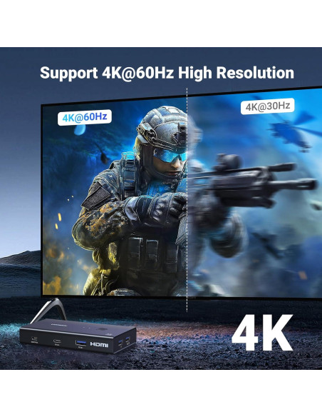 UGREEN Interruptor KVM HDMI 1 Monitor 2 PCs 4 USB 3.0 4K UGREEN Interruptor KVM HDMI 1 Monitor 2 PCs 4 USB 3.0 4K