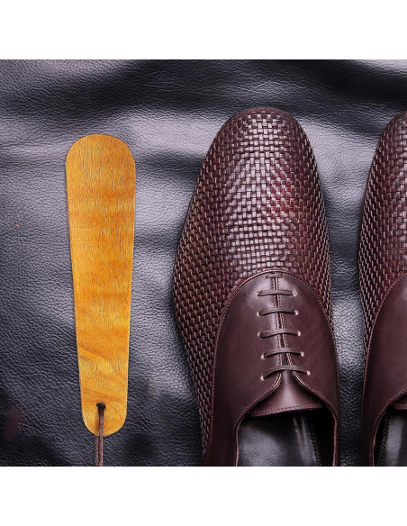 Cuerno de Zapato de Madera Healifty - 40cm y 15cm para Adultos Cuerno de Zapato de Madera Healifty - 40cm y 15cm para Adultos
