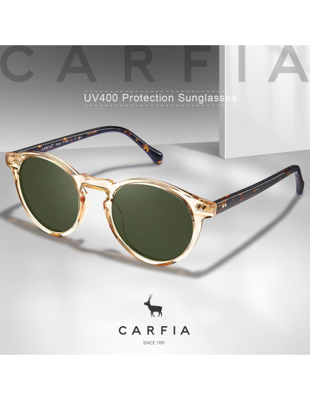 Gafas de sol redondas CARFIA con protección UV polarizada Gafas de sol redondas CARFIA con protección UV polarizada