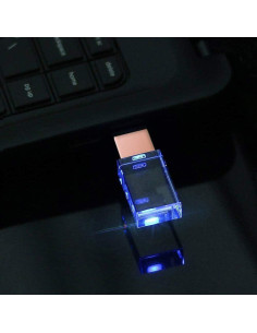 Pendrive USB 2.0 16GB SXBan Dorado Rosa con Luz LED 2