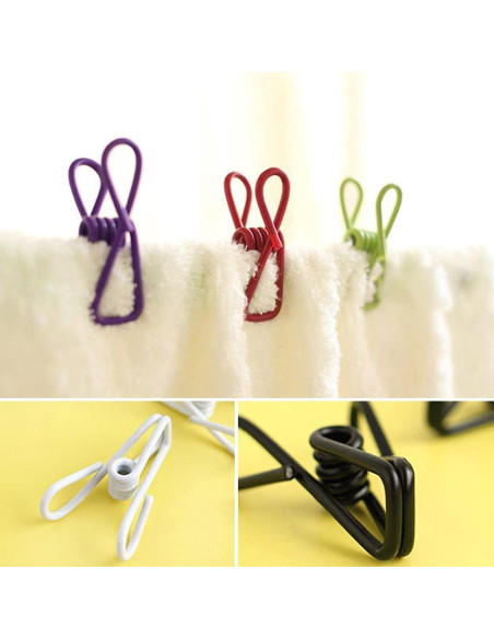 Paquete de 50 Clips Utilitarios Renashed Multicolor 5.6 cm Paquete de 50 Clips Utilitarios Renashed Multicolor 5.6 cm