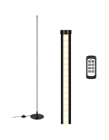 Lámpara de Pie LED EDISHINE 145.75 cm Regulable con Control Remoto