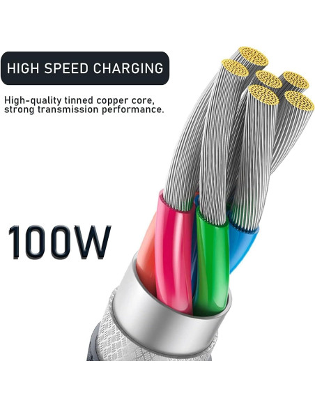 Cable USB-C Enrollado ATTACK SHARK 2 en 1 para Teclado Cable USB-C Enrollado ATTACK SHARK 2 en 1 para Teclado