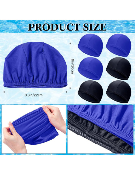 Coume Gorras de Natación 24 Pcs Unisex Nylon Spandex Coume Gorras de Natación 24 Pcs Unisex Nylon Spandex