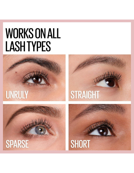 Máscara Lavable Maybelline Lash Sensational, Negro 9g Máscara Lavable Maybelline Lash Sensational, Negro 9g