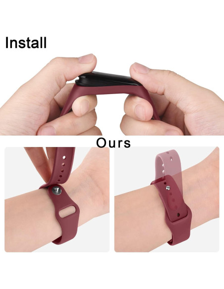 Pulseras de Silicona AK - 3 Bandas para Xiaomi Mi Band 5/6 Pulseras de Silicona AK - 3 Bandas para Xiaomi Mi Band 5/6