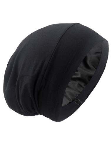 Gorro de Sueño GBS Ajustable de Satén para Cabello Rizado