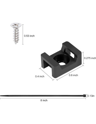 Soportes de Montaje XHF 300 Pcs con Bridas y Tornillos