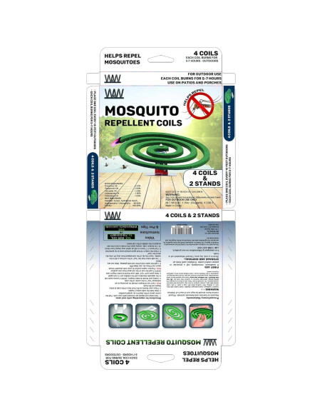 Bobinas Repelente Mosquitos W4W - 12 bobinas y 6 soportes Bobinas Repelente Mosquitos W4W - 12 bobinas y 6 soportes