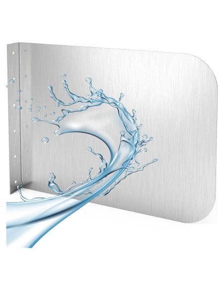 Protector Lateral Acero Inoxidable Famiron 43x30 cm Montaje Pared Protector Lateral Acero Inoxidable Famiron 43x30 cm Montaje Pared