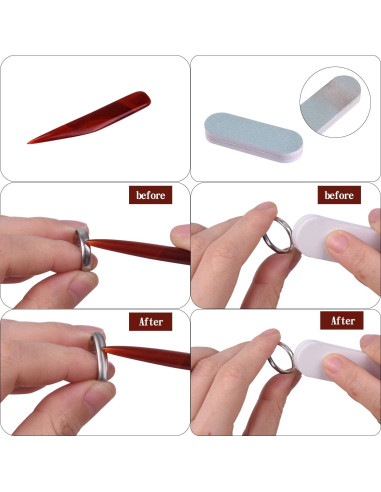 Juego de Herramientas KUUQA para Medir Tallas de Anillos