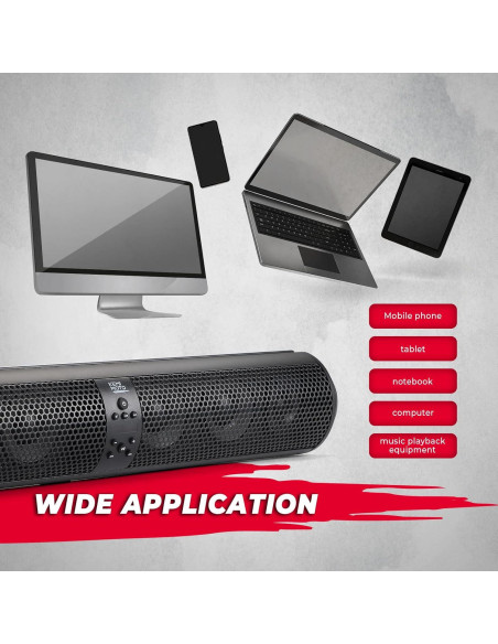 KEMIMOTO Barra de Sonido 500W 71cm Impermeable Bluetooth KEMIMOTO Barra de Sonido 500W 71cm Impermeable Bluetooth