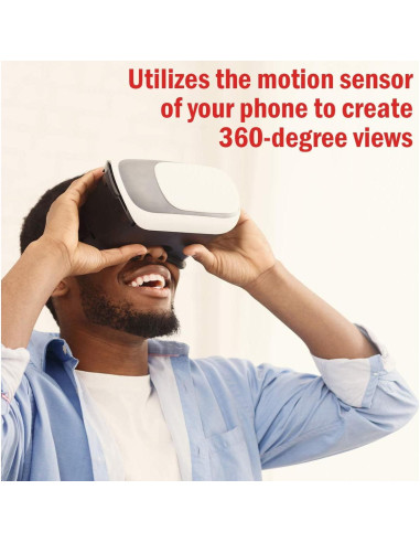 Visor VR Deco Gear para Móviles 3.5-6" Ajustable (VR100BK)