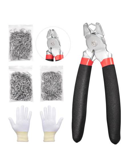 Kit de Pinzas de Anillo de Cerdo Spurtar 360 piezas 1,91 cm 1,27 cm 0,95 cm Kit de Pinzas de Anillo de Cerdo Spurtar 360 piezas 1,91 cm 1,27 cm 0,95 cm
