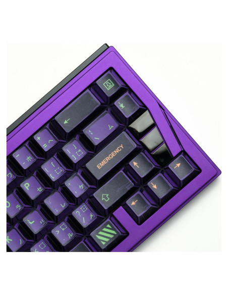 Teclado Mecánico Teclas PBT ULTRAEQUIP 151 Morado Verde Manga Teclado Mecánico Teclas PBT ULTRAEQUIP 151 Morado Verde Manga