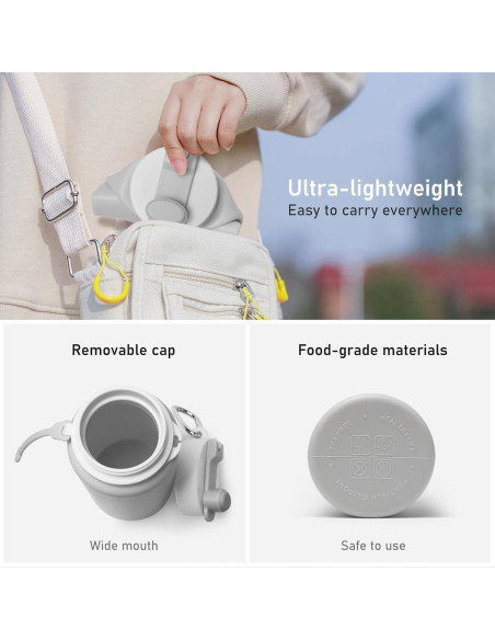 Botella de Agua Plegable Opard WB57 550 ml - Libre de BPA Botella de Agua Plegable Opard WB57 550 ml - Libre de BPA