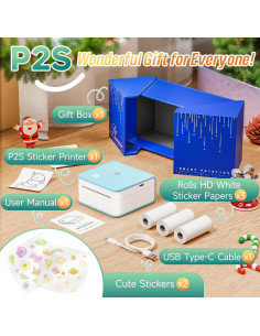 Impresora de Etiquetas Phomemo M02 Pro Térmica Bluetooth Cian 2