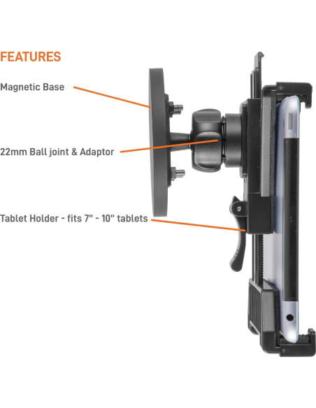 Soporte Magnético para Tabletas iBOLT IBT-33994 7-10" Soporte Magnético para Tabletas iBOLT IBT-33994 7-10"