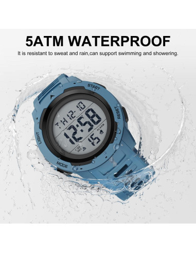 Reloj Digital Deportivo Golden Hour GH-1315 Impermeable