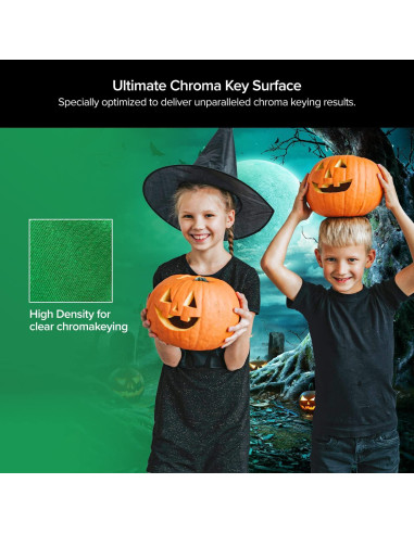 Pantalla de Fondo Verde Chroma Key LS Pro 3x3m Material A+