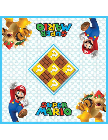 Juego de Damas y Tres en Raya USAOPOLY Super Mario