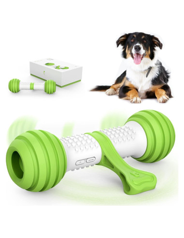 Juguete Interactivo PETGEEK Hueso Automático Verde 25.4cm