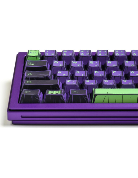 Teclado Mecánico Teclas PBT ULTRAEQUIP 151 Morado Verde Manga Teclado Mecánico Teclas PBT ULTRAEQUIP 151 Morado Verde Manga