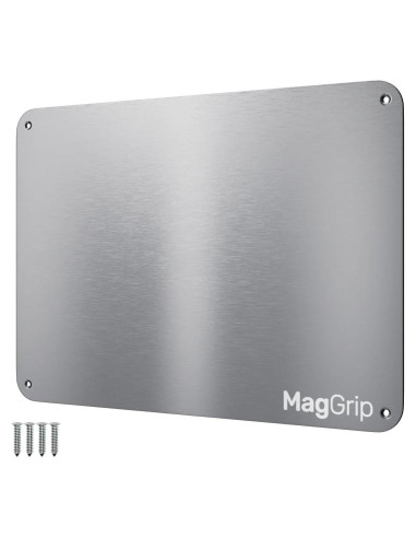 Placa Magnética Acero Inoxidable MagGrip 22.86x16.51cm Adhesiva