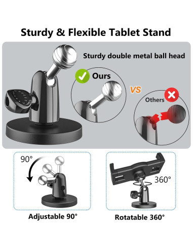Soporte Magnético YOOZ para Tabletas 4-12.9" Ajustable