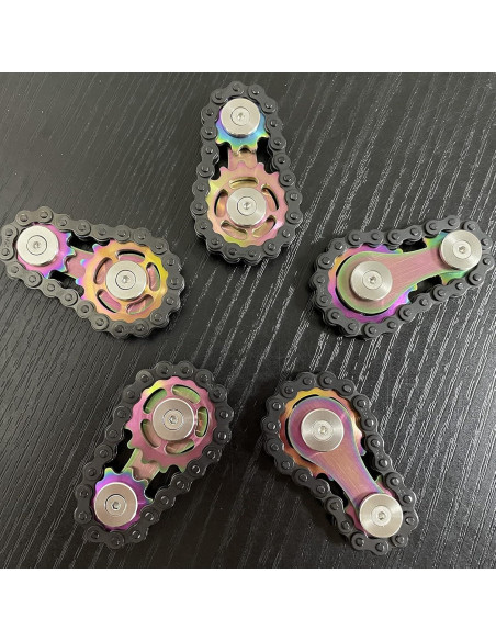 Engranaje Fidget Wewinn Acero Inoxidable 60x36x12mm Colorido Engranaje Fidget Wewinn Acero Inoxidable 60x36x12mm Colorido