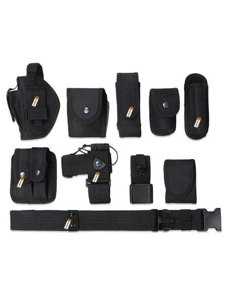 Cinturón Táctico Lsgoodcare Negro 10 en 1 Nylon 600D Cinturón Táctico Lsgoodcare Negro 10 en 1 Nylon 600D