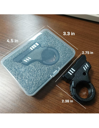 Juguete Antiestrés Ography Fidget Slider 6.99x5.99cm Negro