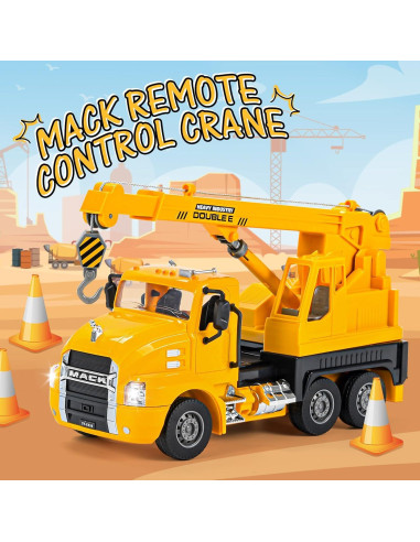 Grúa RC DOUBLE E E536-003 con Control Remoto y Luces