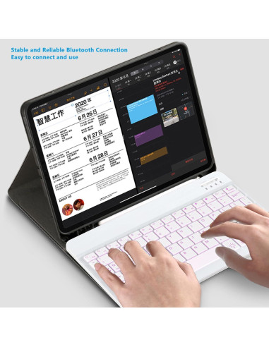 Teclado Bluetooth Retroiluminado TOHAKATA para iPad y iPhone
