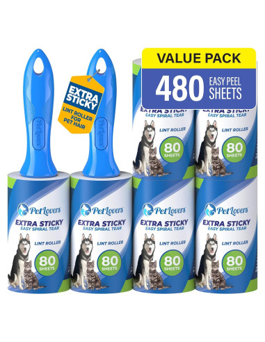 Rodillos Adhesivos PetLovers 6 Paquete Extra Pegajosos
