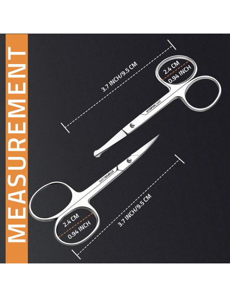 Tijeras Utopia Care de Acero Inoxidable para Cejas y Barba Tijeras Utopia Care de Acero Inoxidable para Cejas y Barba