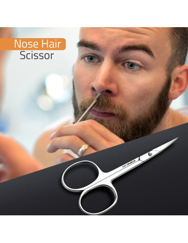 Tijeras Utopia Care de Acero Inoxidable para Cejas y Barba