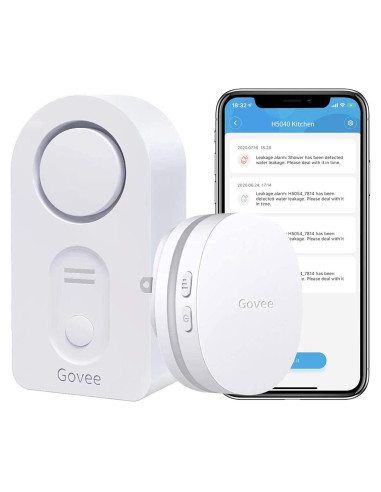 Govee Sensor de Agua WiFi 1 Pack con Alarma 100dB
